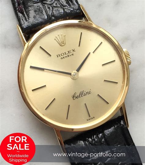 vintage rolex cellini 18k solid gold dress watch|pre owned rolex cellini watches.